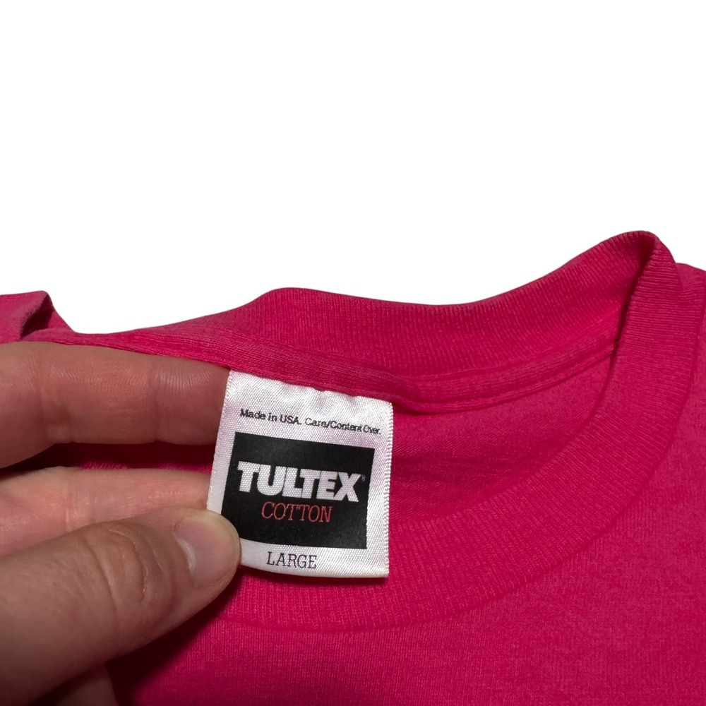 Vintage Tultex 1992 Twin Bridges 8k Road Race Pink Short Sleeve Men's Large View 5